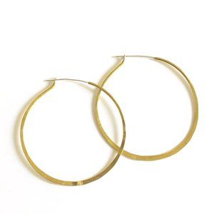 Marisa Mason Classic Hammered Hoop Earrings